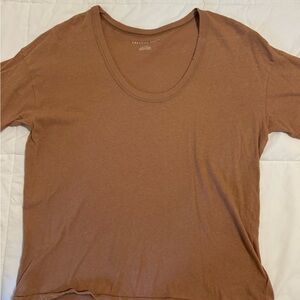 American Eagle Outfitters Brown Short Sleeve Tee